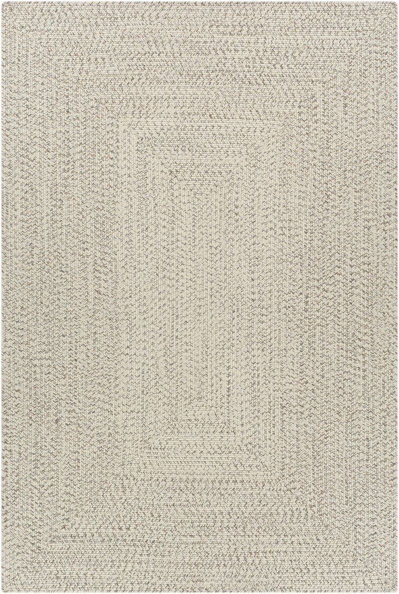 Beige Braided Faux Jute Outdoor Rug