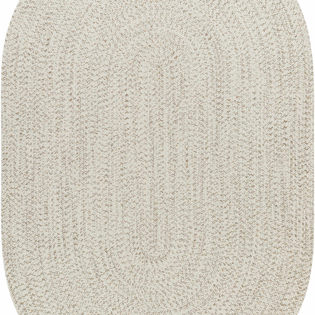 Beige Braided Faux Jute Outdoor Rug