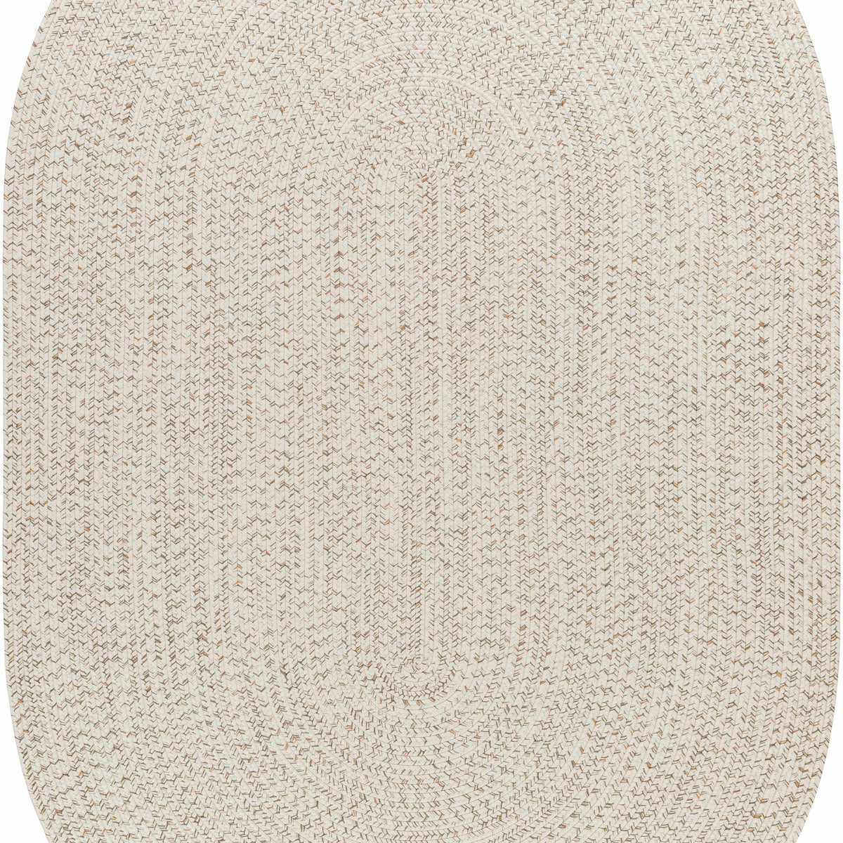 Beige Braided Faux Jute Outdoor Rug
