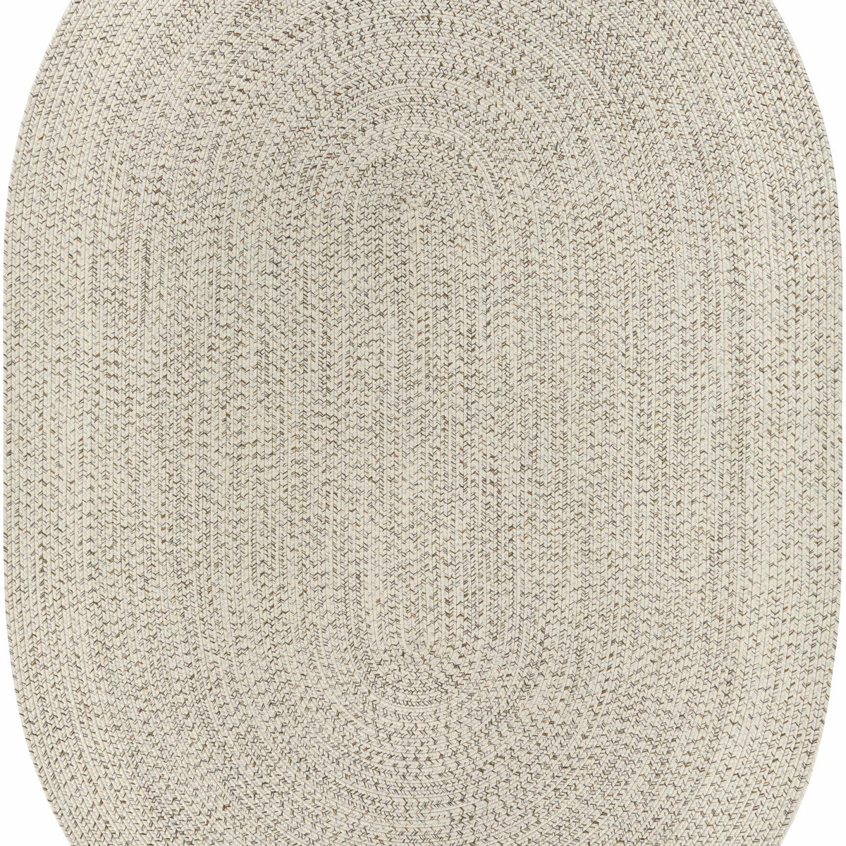 Beige Braided Faux Jute Outdoor Rug