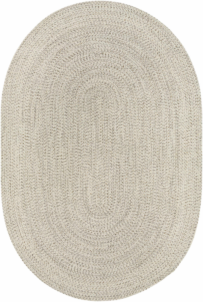 Beige Braided Faux Jute Outdoor Rug