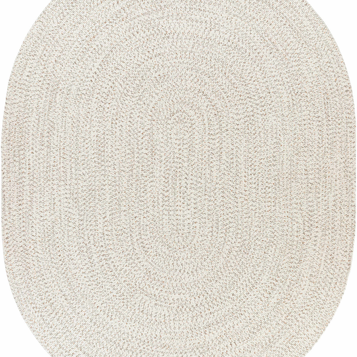 Beige Braided Faux Jute Outdoor Rug