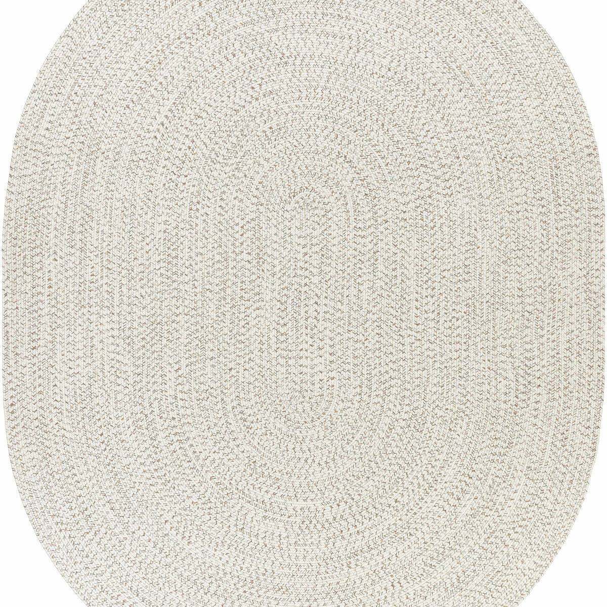 Beige Braided Faux Jute Outdoor Rug