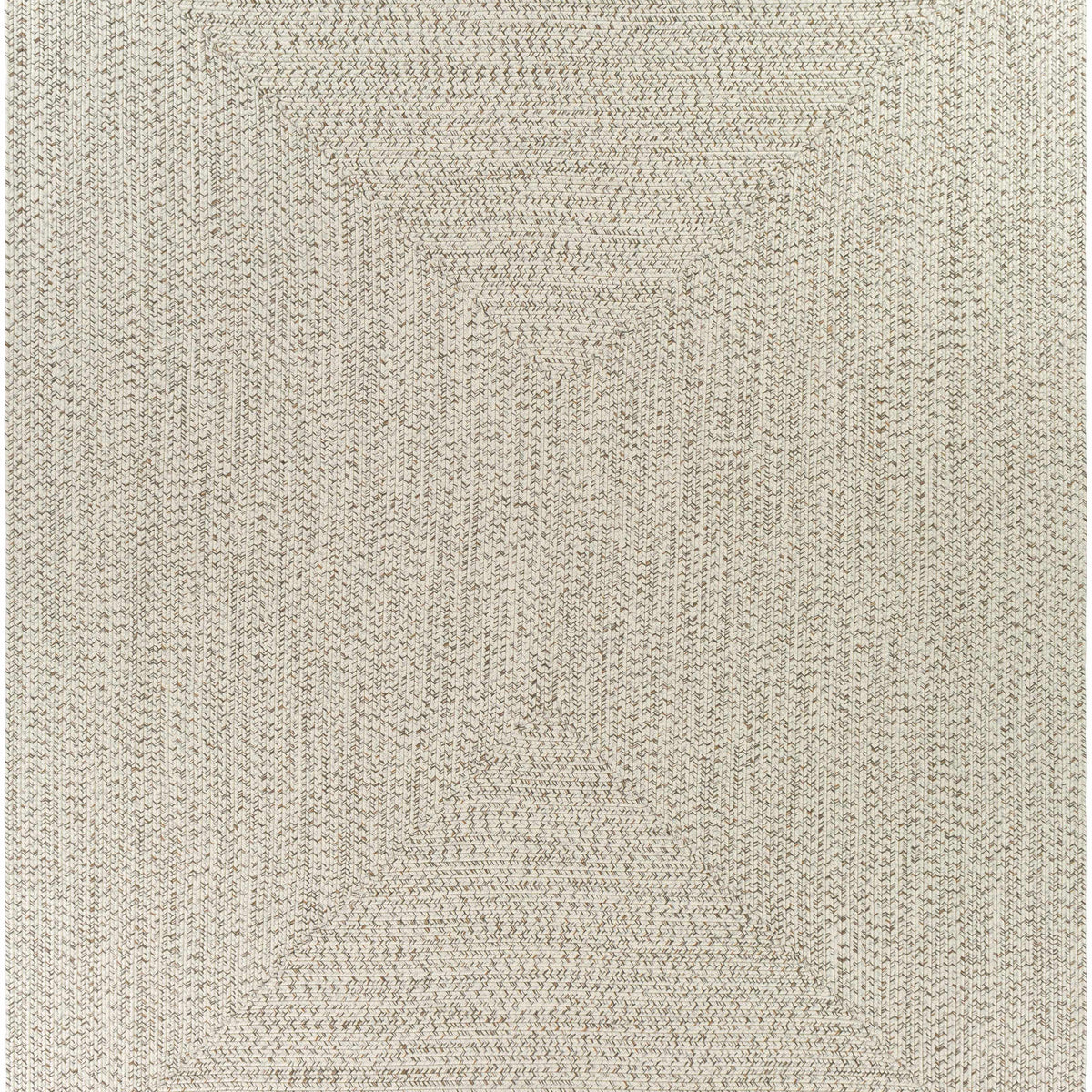 Beige Braided Faux Jute Outdoor Rug
