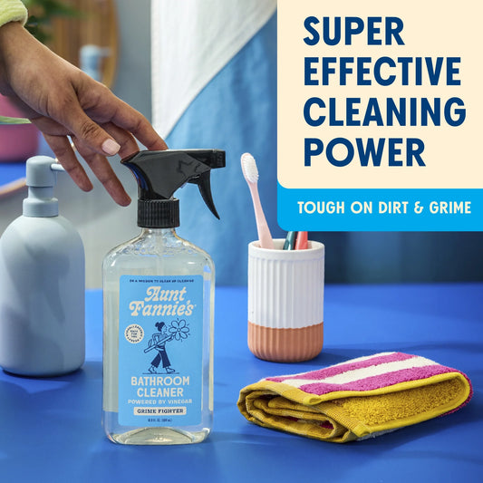 Plant-based bathroom cleaner for grout and fixtures