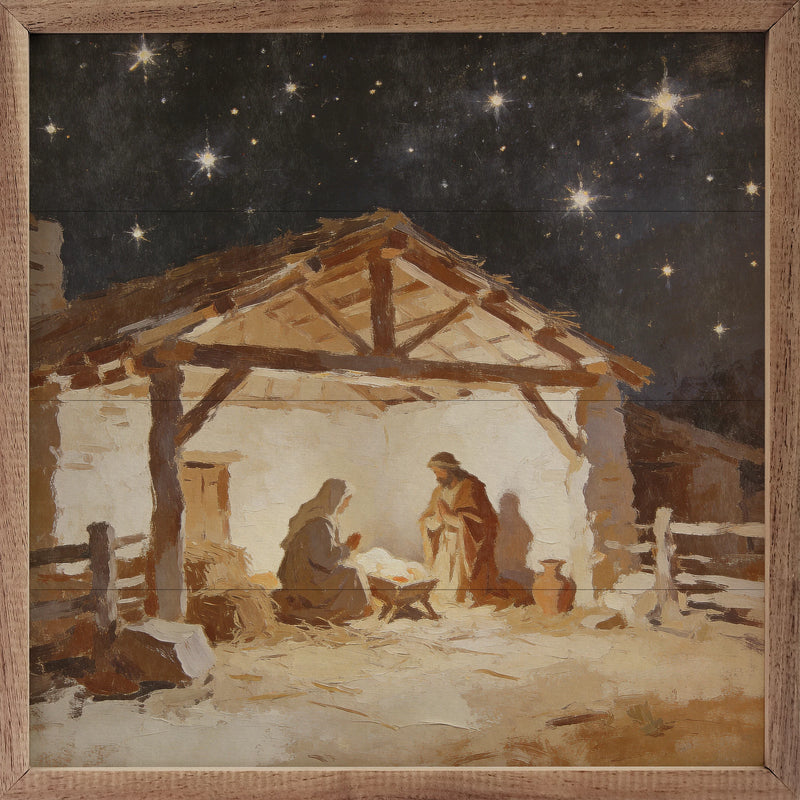 Bethlehem Under The Stars | Nativity Wall Art