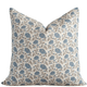 Mabel Blue Floral Pillow Cover
