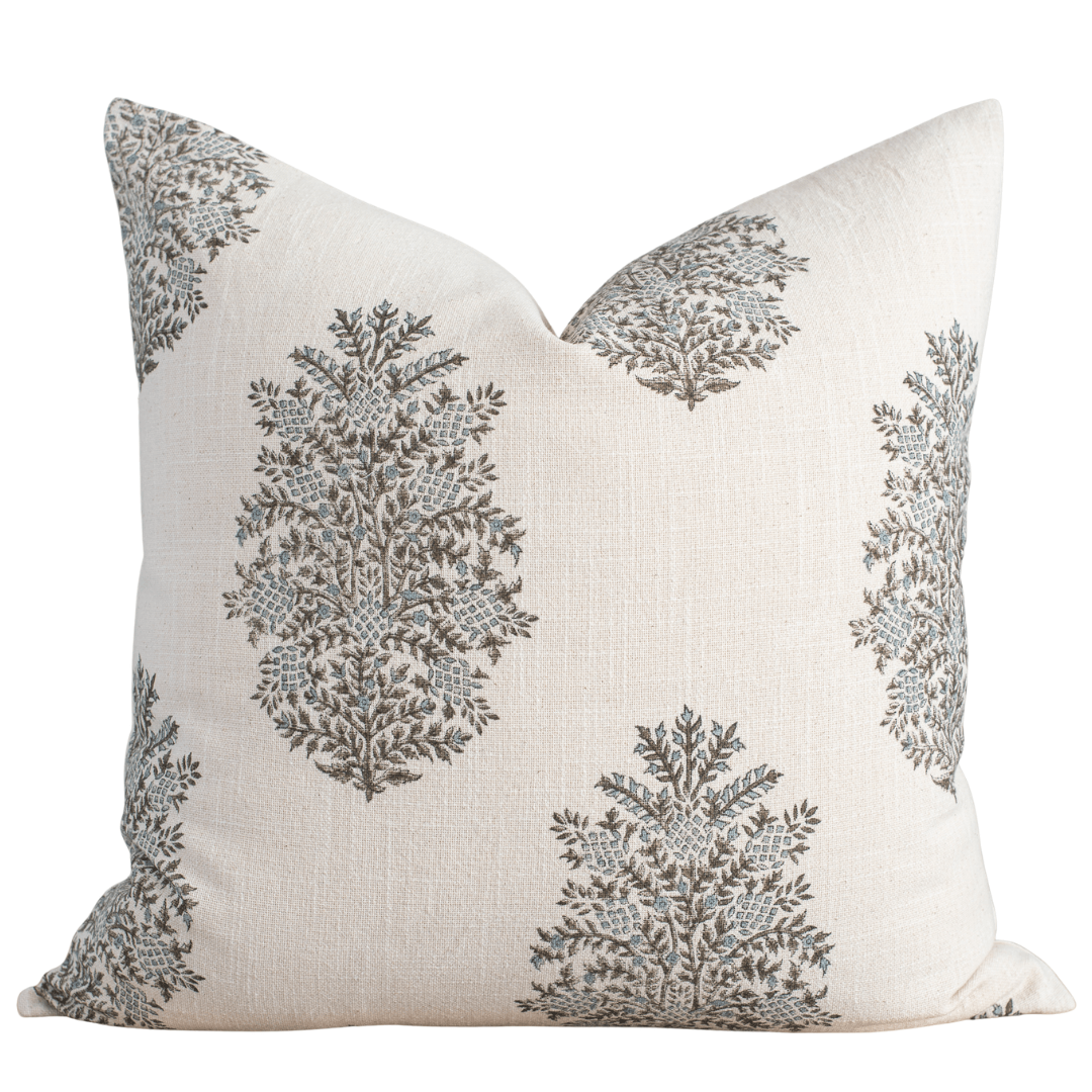 Vanya Floral Block Printed Pillow Cover