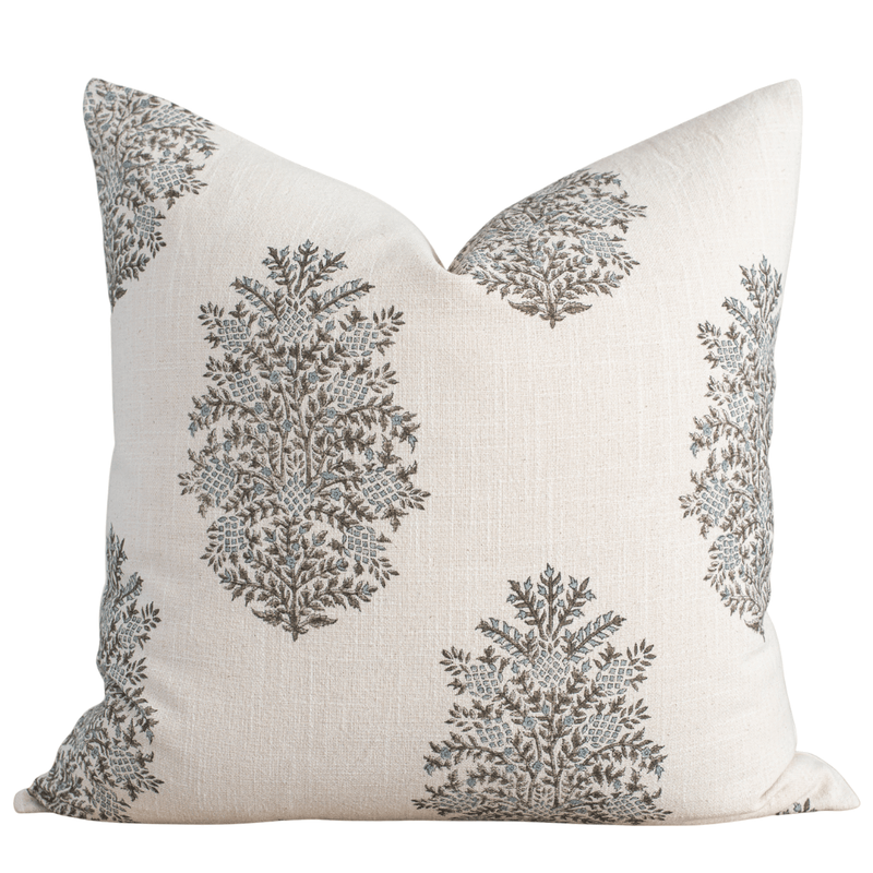 Vanya Floral Block Printed Pillow Cover
