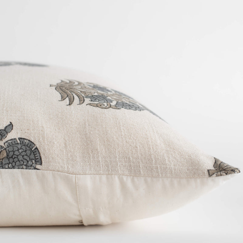 Etta Floral Block Printed Pillow Cover