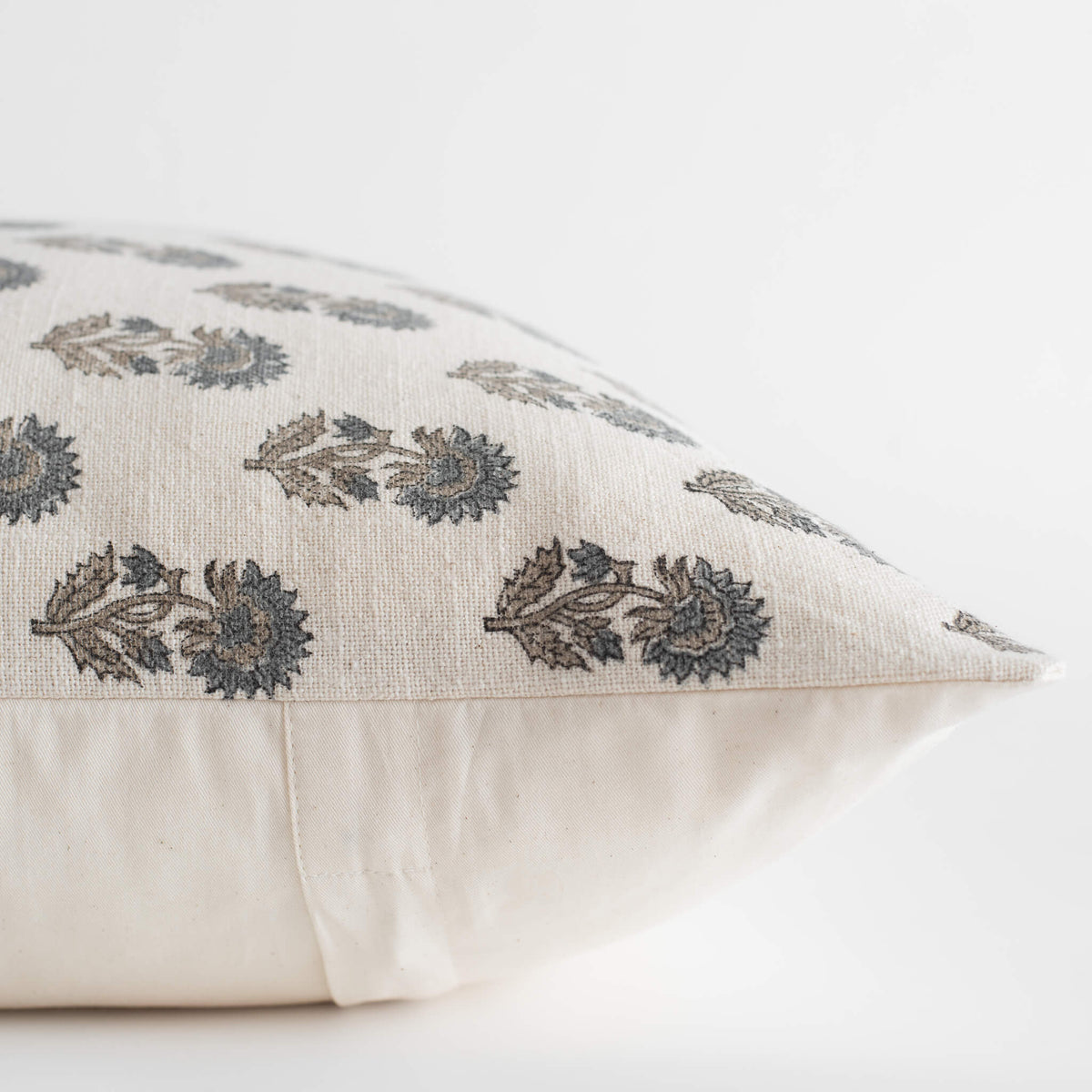 Lark Floral Block Printed Pillow Cover