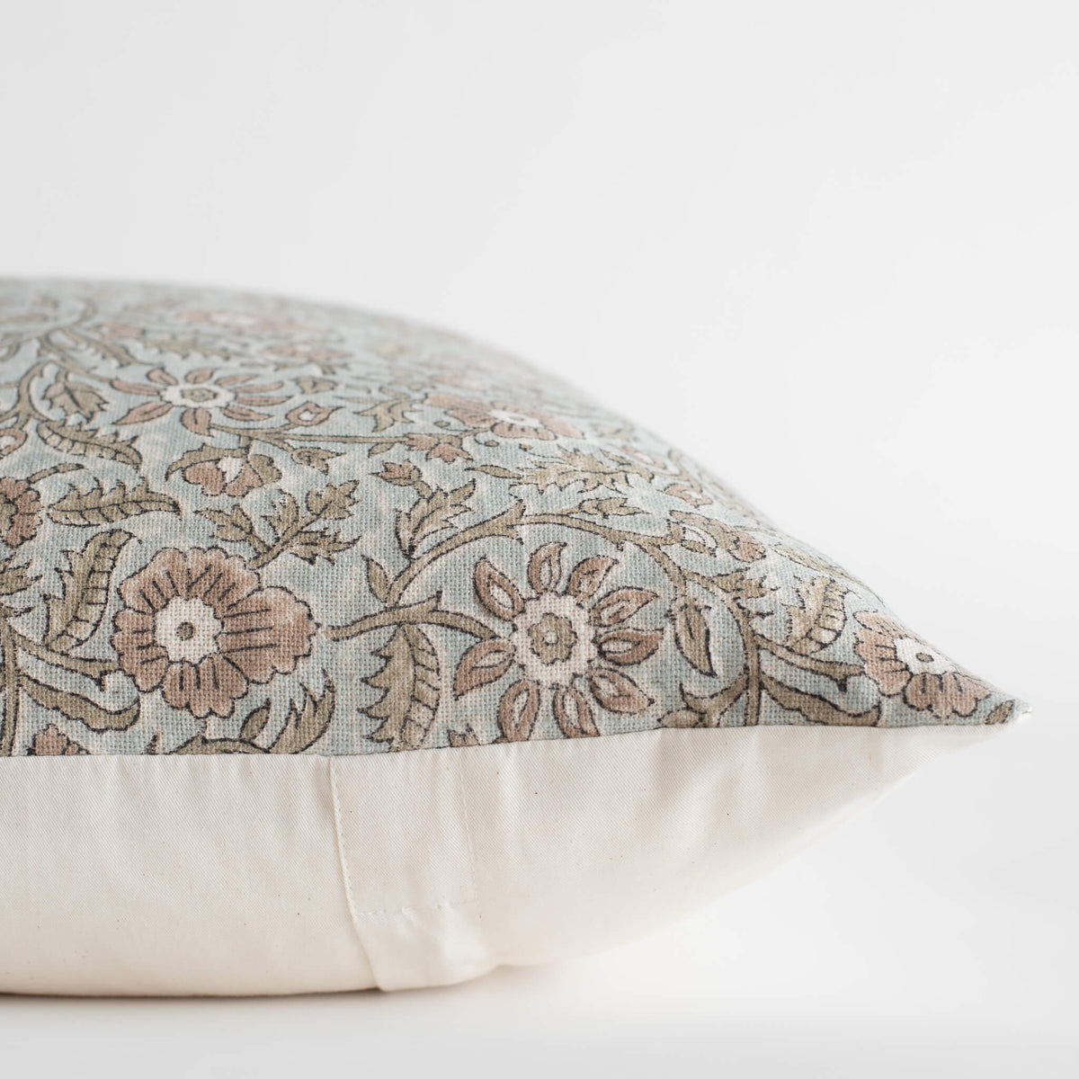 Milena Floral Block Printed Pillow Cover