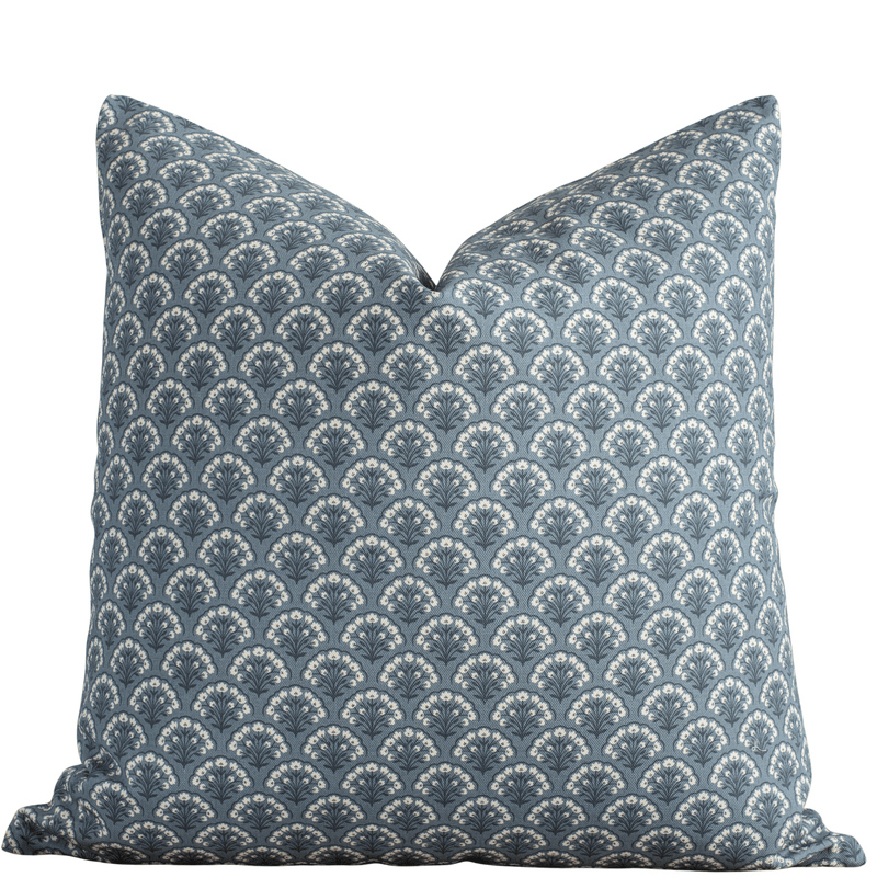 Noelle Indigo Floral Pillow Cover