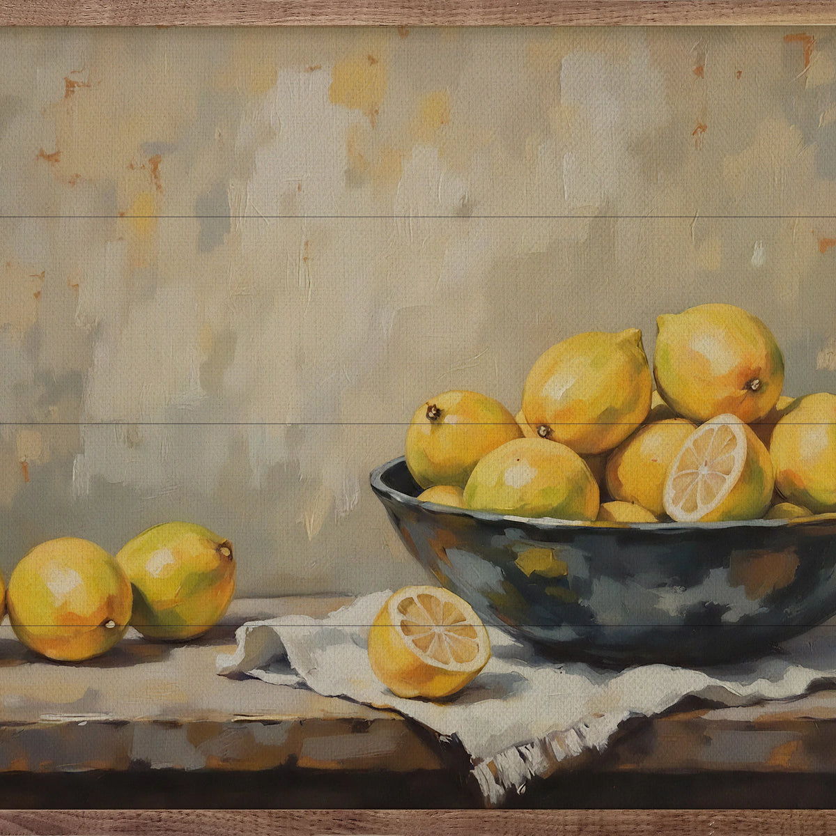 Vintage Bowl Of Lemons