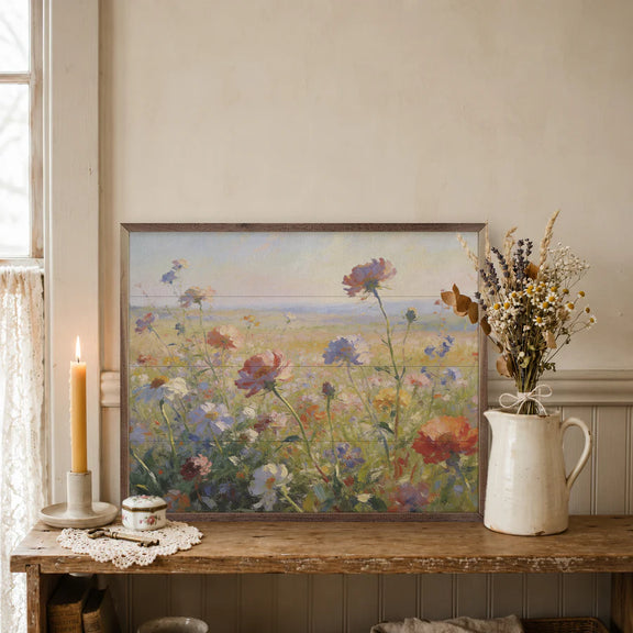 vintage cottage floral wall decor
