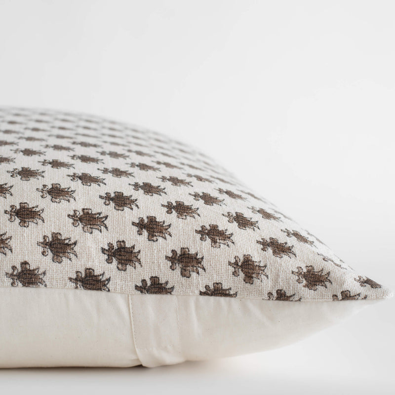 Cora Floral Block Printed Pillow Cover