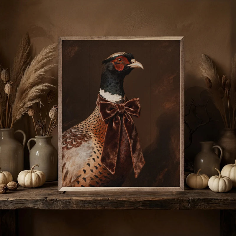 Velvet Bow Pheasant Wall Art