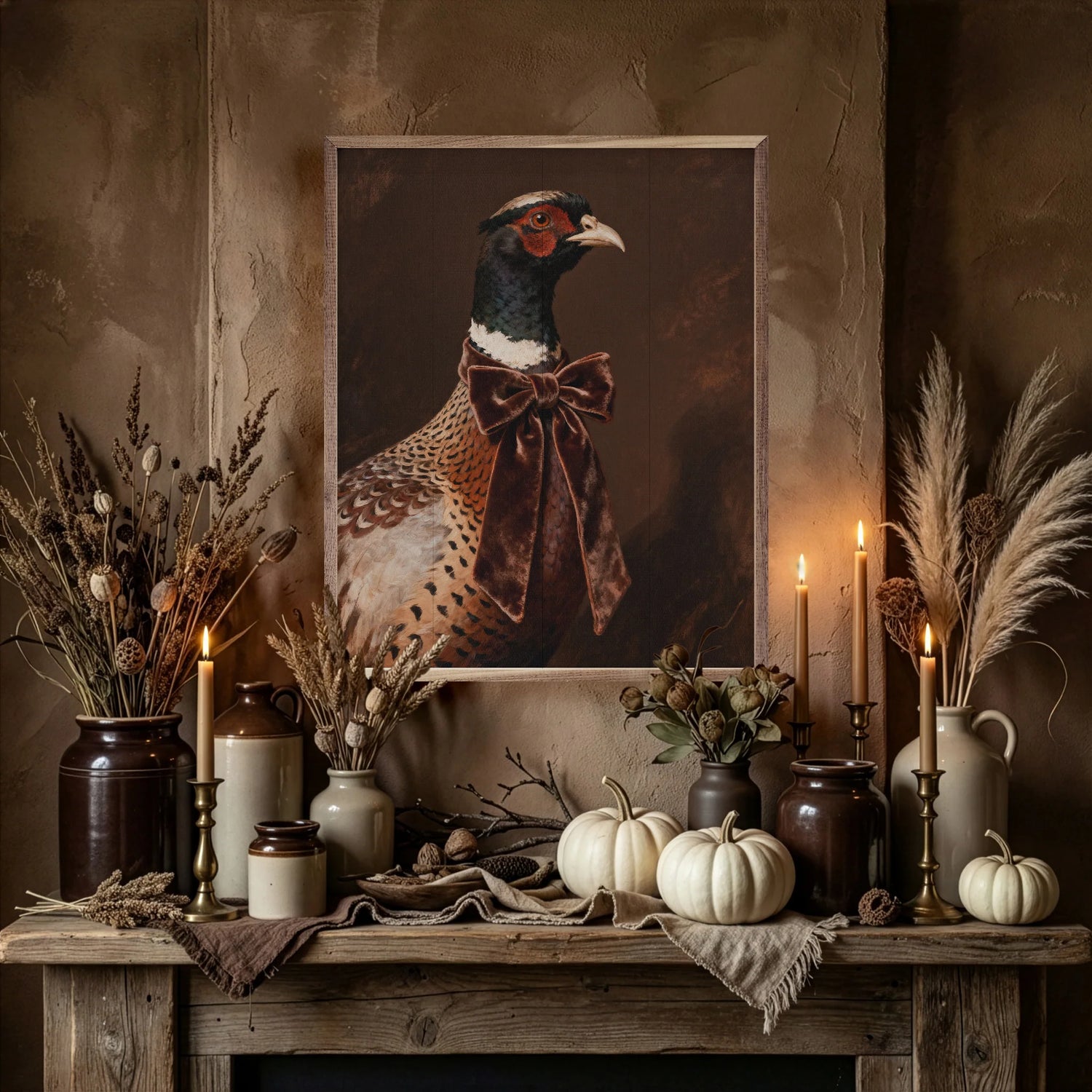 Velvet Bow Pheasant Wall Art