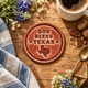 God Bless Texas Leather Coaster