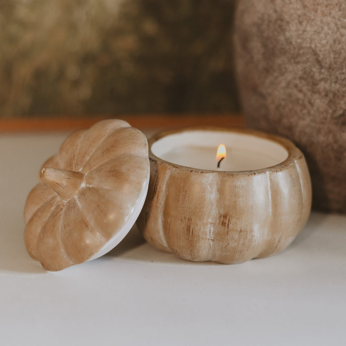 Pumpkin Spice Soy Candle - Ceramic Pumpkin Jar