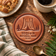 Sequoia National Park Leather Coaster