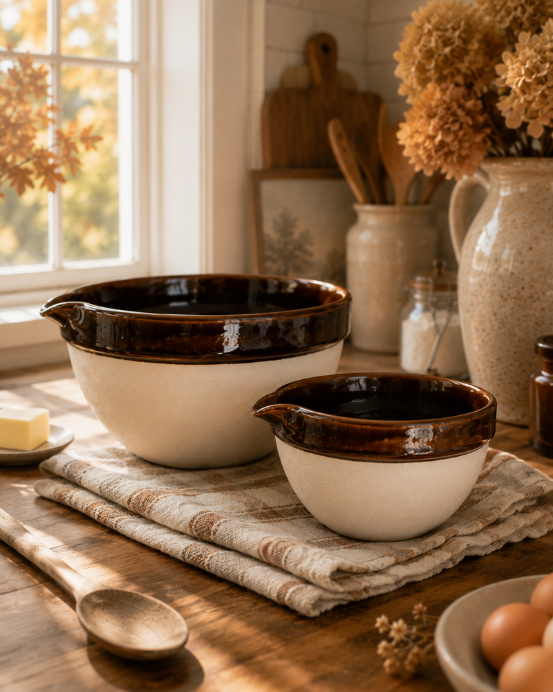 Heritage Stoneware Large Bowl