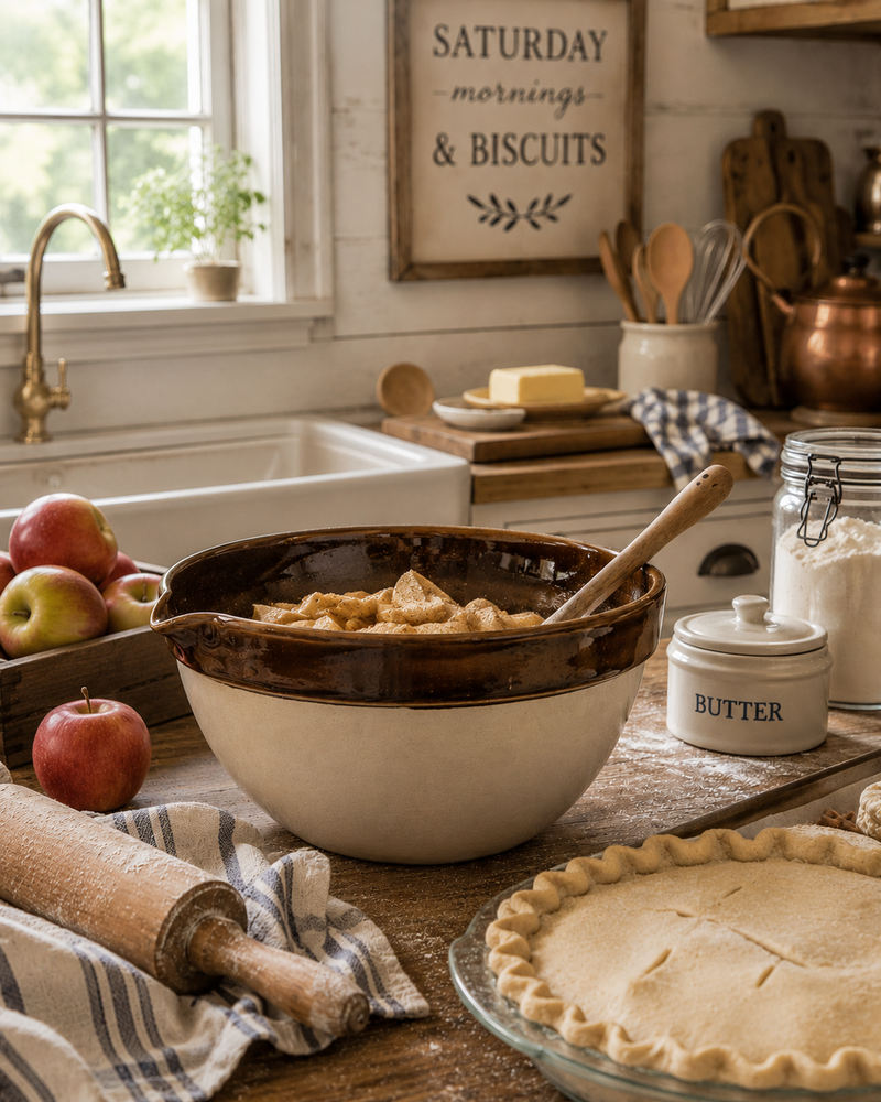 Heritage Stoneware Large Bowl