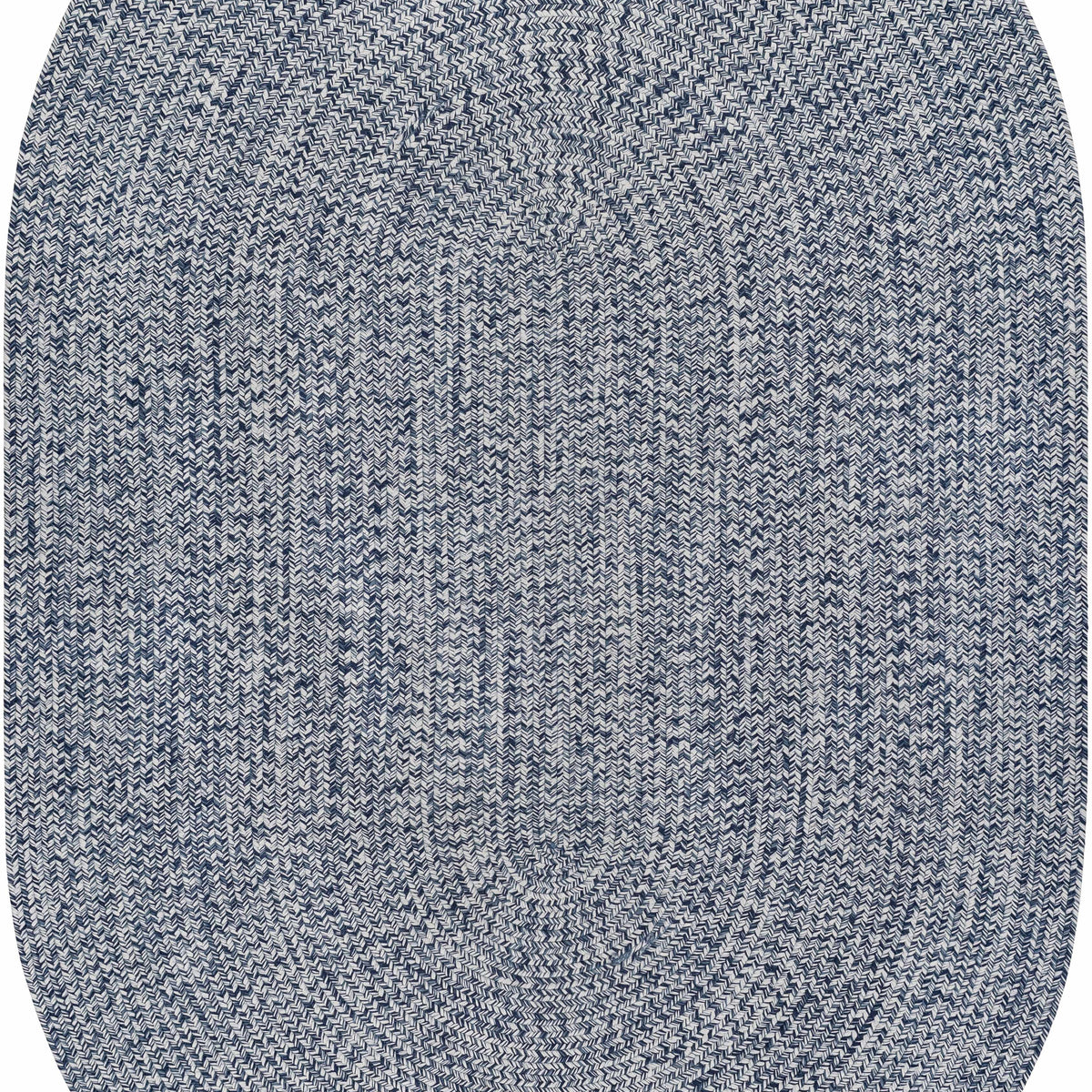 Blue Braided Faux Jute Outdoor Rug