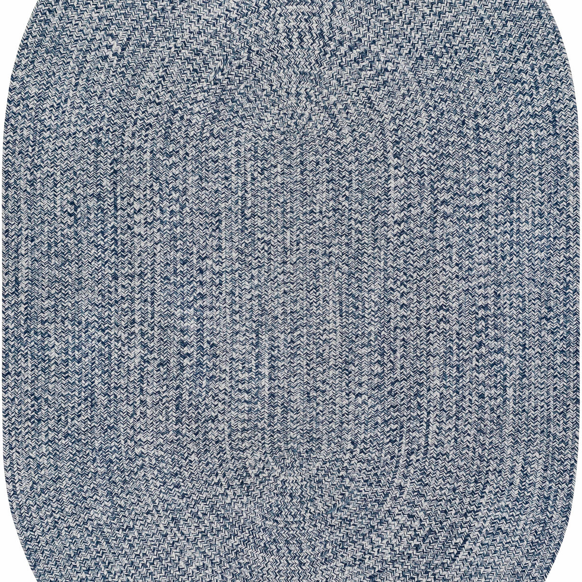 Blue Braided Faux Jute Outdoor Rug