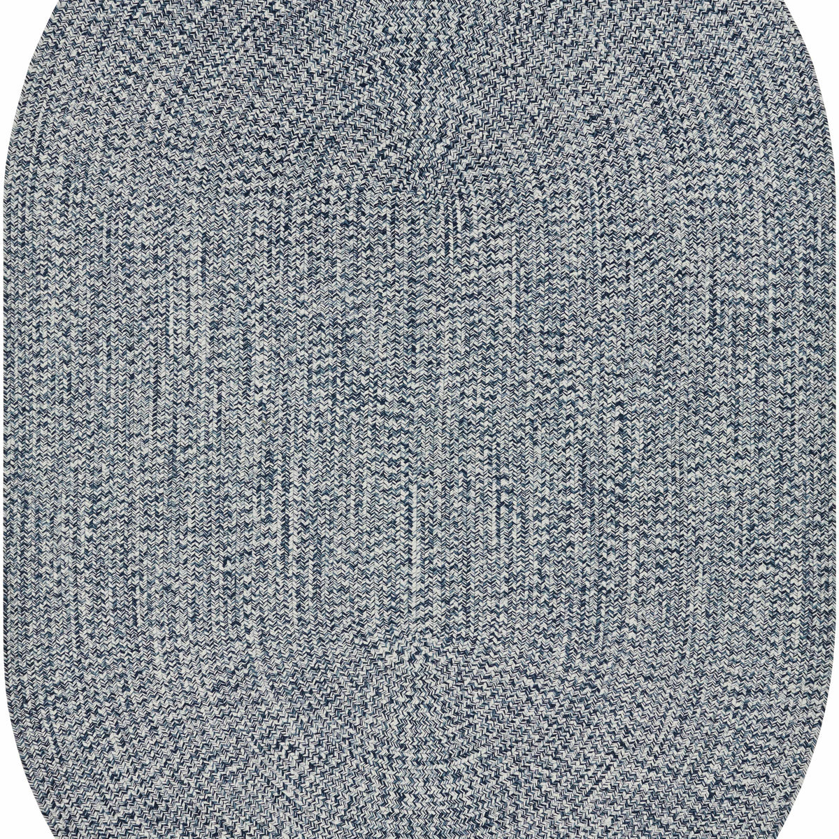 Blue Braided Faux Jute Outdoor Rug