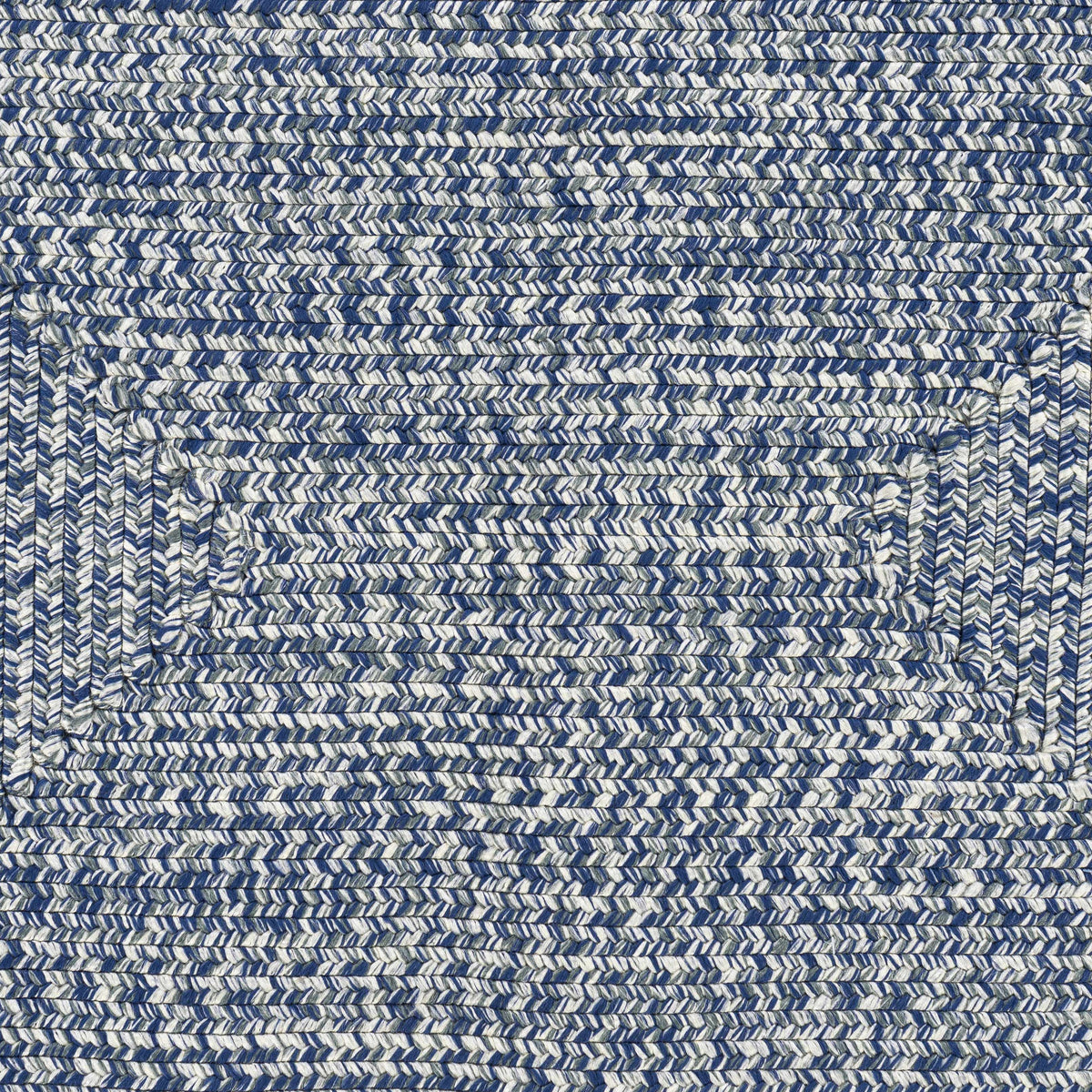 Blue Braided Faux Jute Outdoor Rug