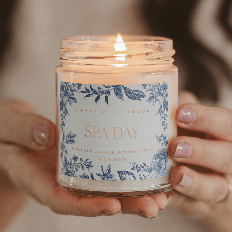 Spa Day Blue Delft Candle