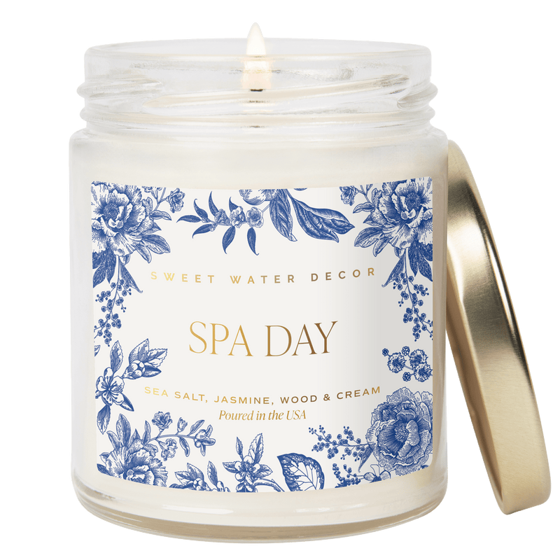 Spa Day Blue Delft Candle