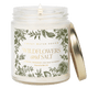 Wildflowers + Salt Green Delft Candle