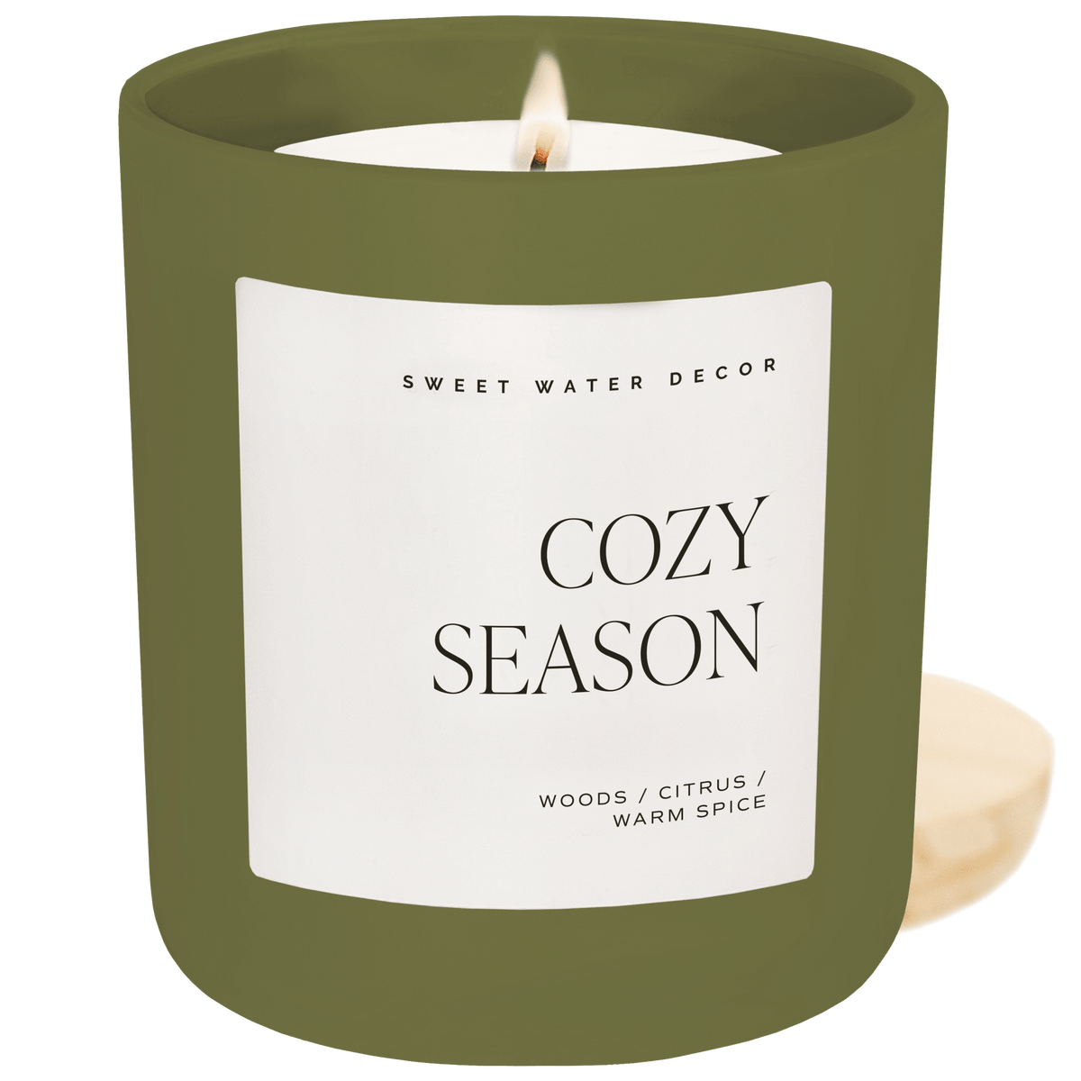 Cozy Season Soy Candle - Olive Matte Jar