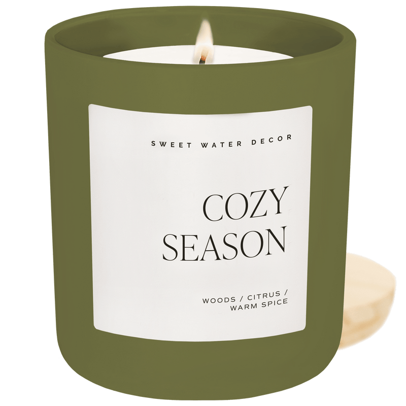 Cozy Season Soy Candle - Olive Matte Jar