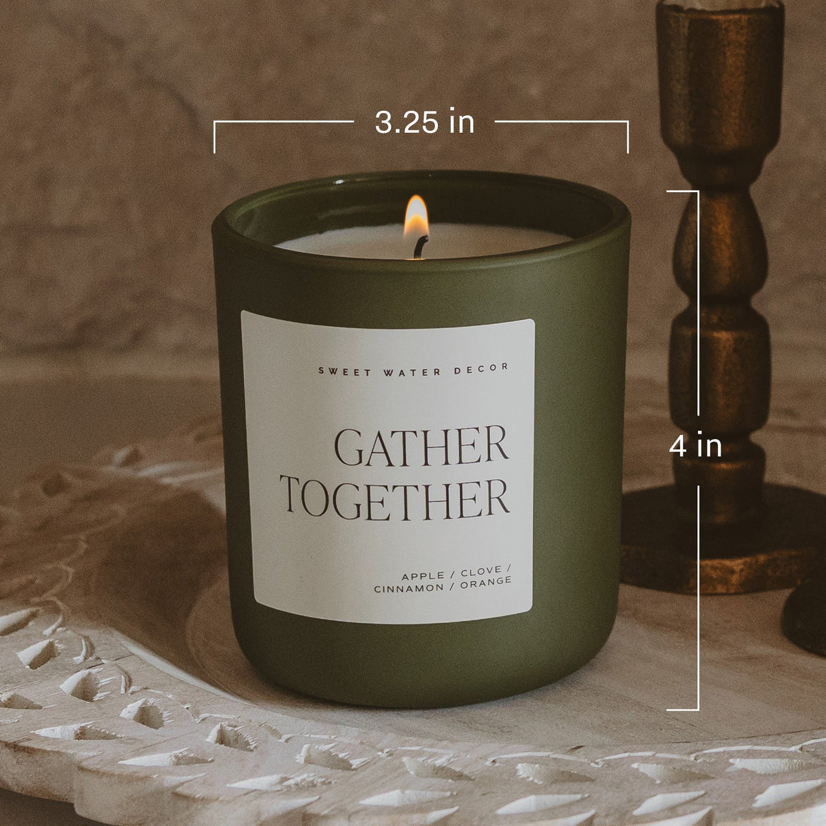 Gather Together Soy Candle - Olive Matte Jar