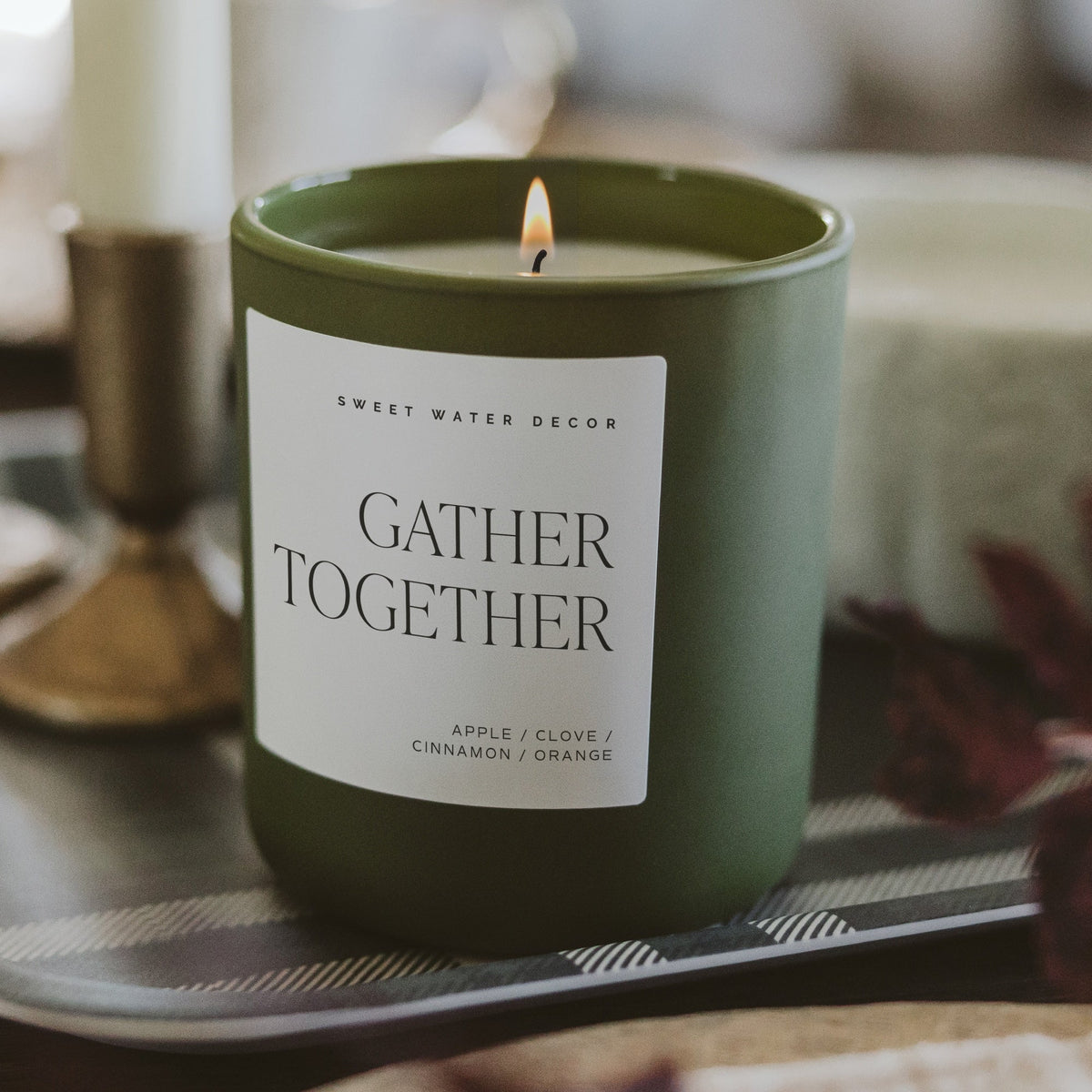 Gather Together Soy Candle - Olive Matte Jar