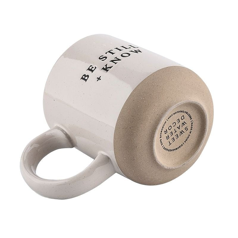 Be Still + Know Stoneware Coffee Mug