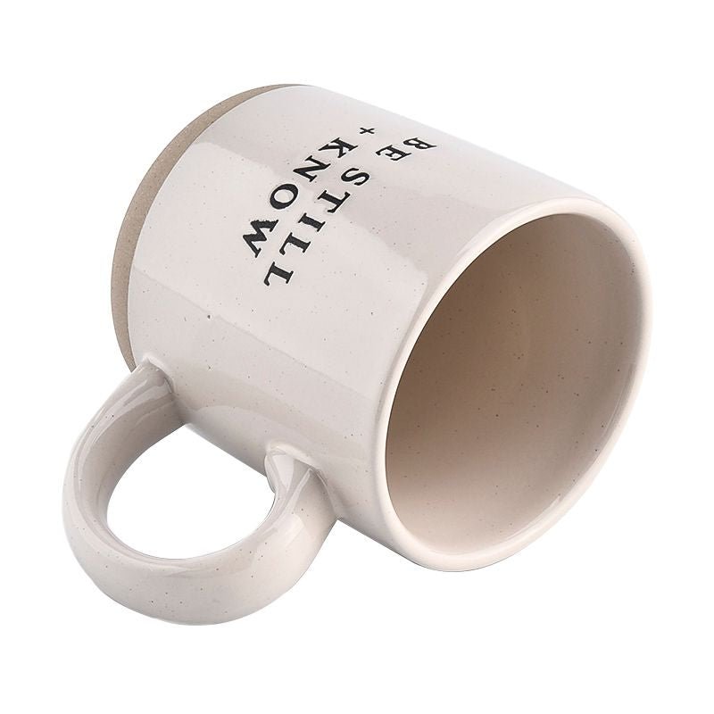 Be Still + Know Stoneware Coffee Mug