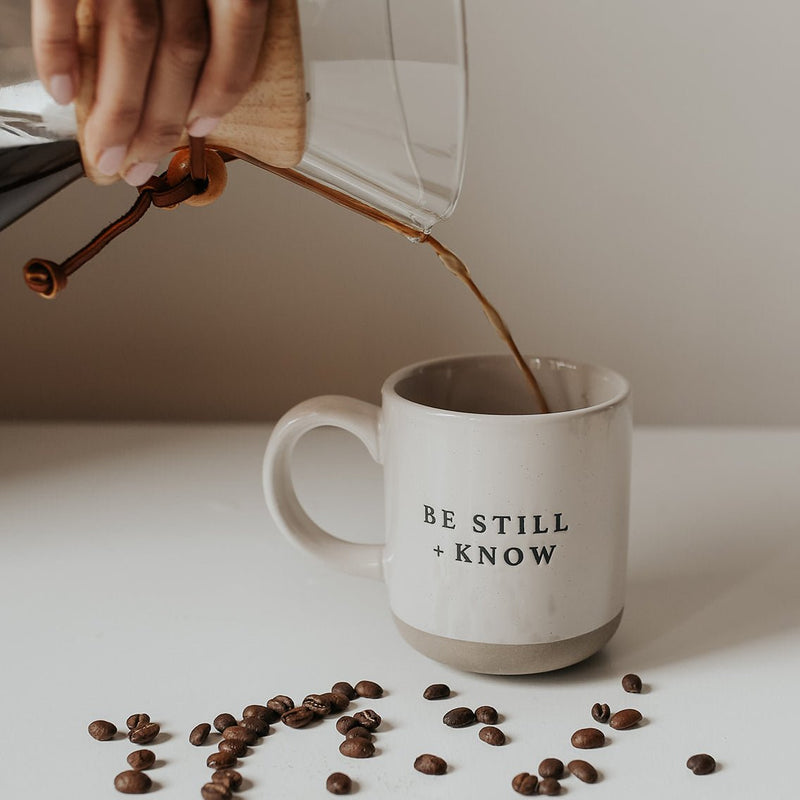 Be Still + Know Stoneware Coffee Mug