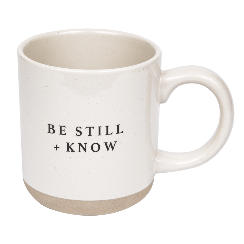 Be Still + Know Stoneware Coffee Mug