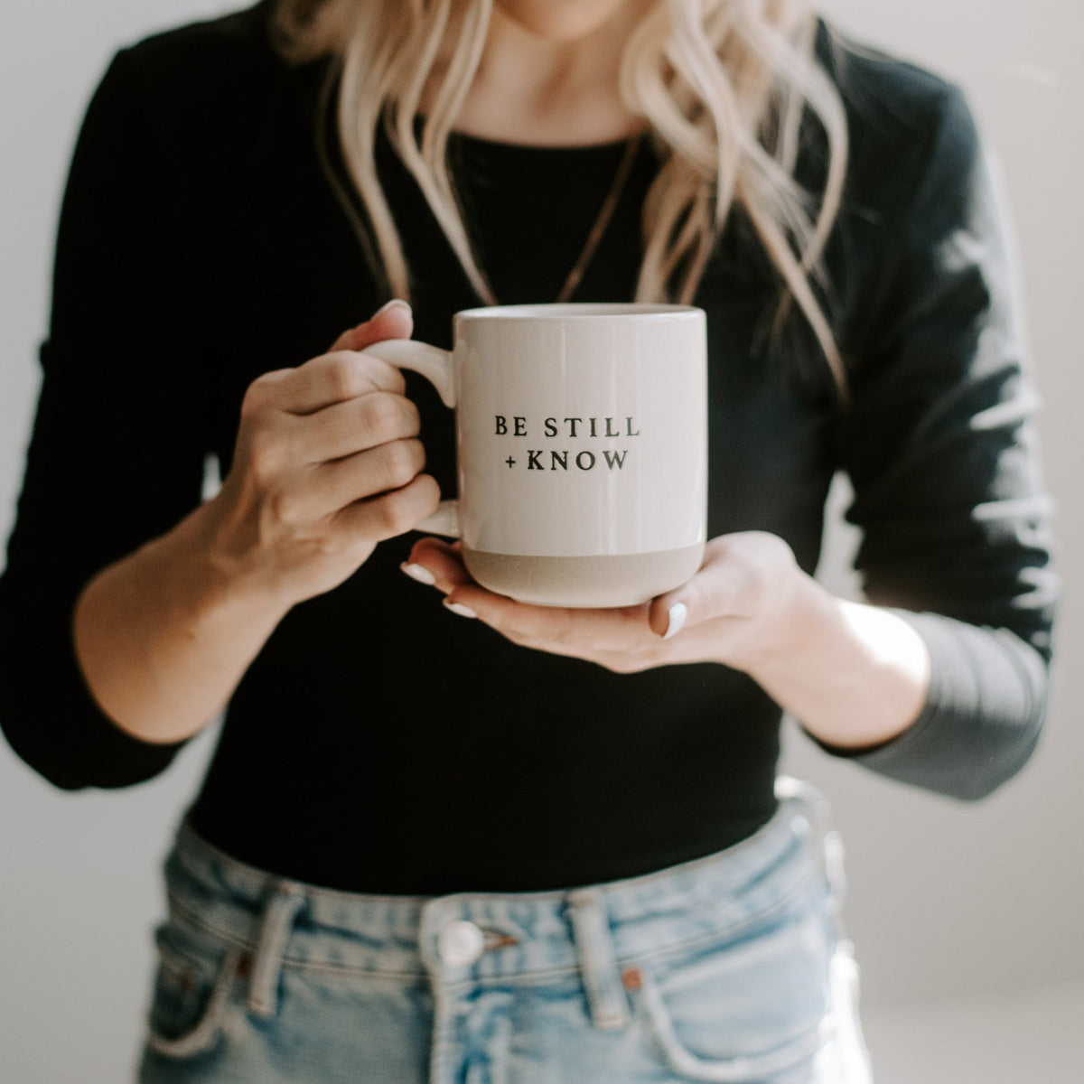 Be Still + Know Stoneware Coffee Mug