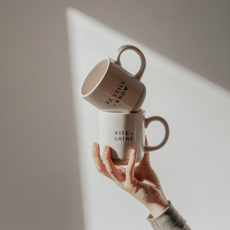 Be Still + Know Stoneware Coffee Mug