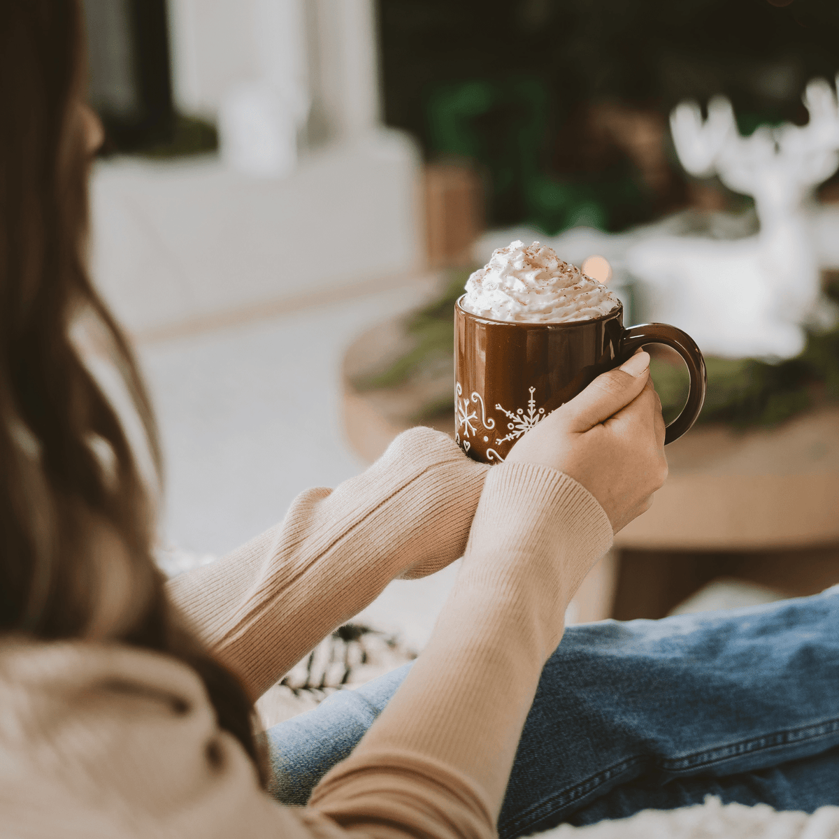 Gingerbread Stoneware Coffee Mug | 14 oz