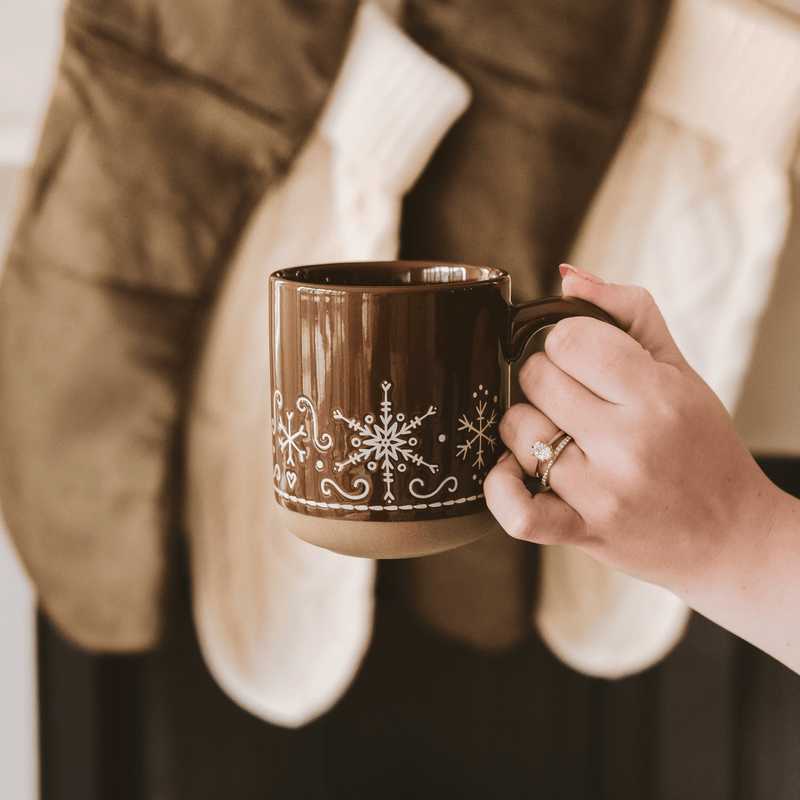 Gingerbread Stoneware Coffee Mug | 14 oz