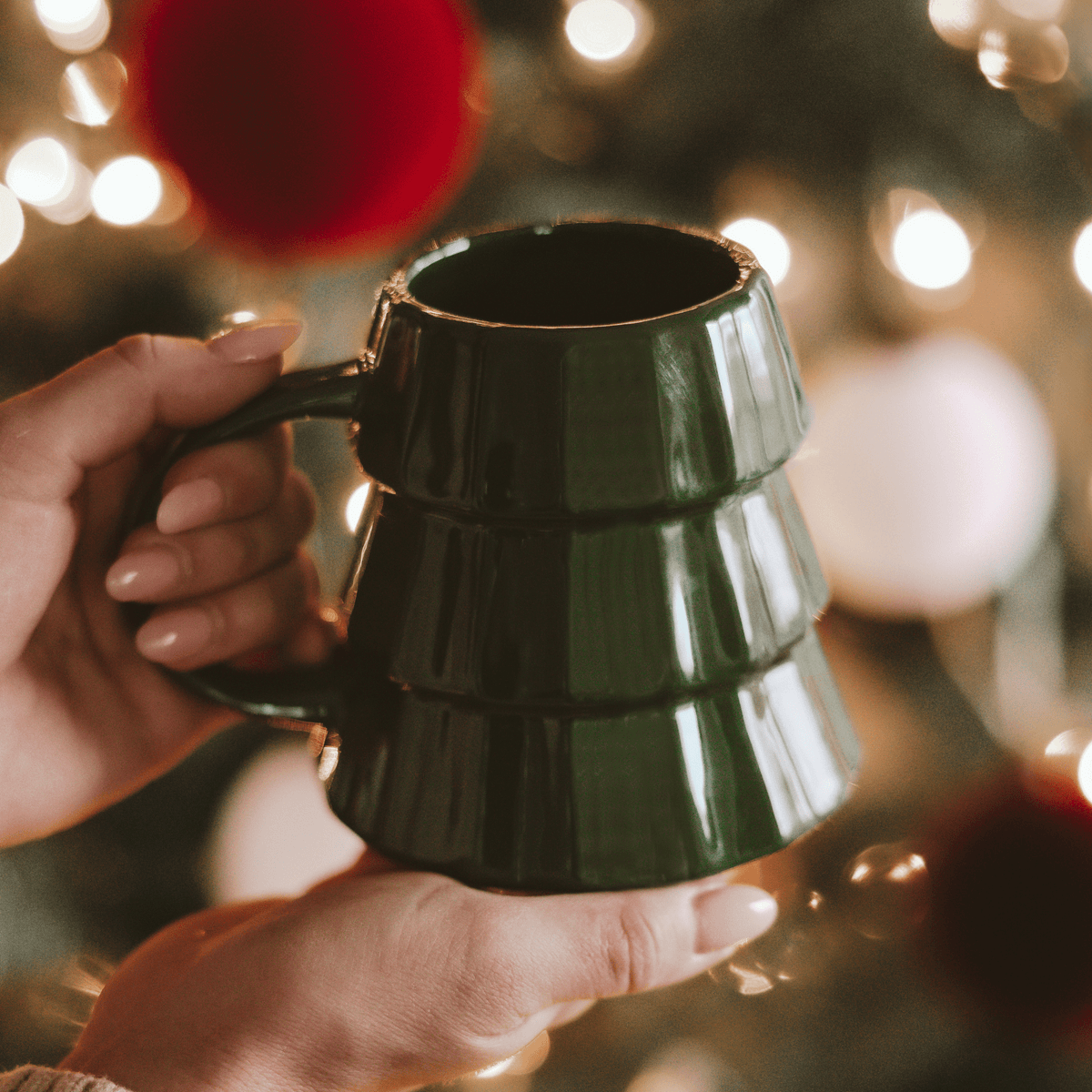 Green Tree Figural Coffee Mug | 17 oz