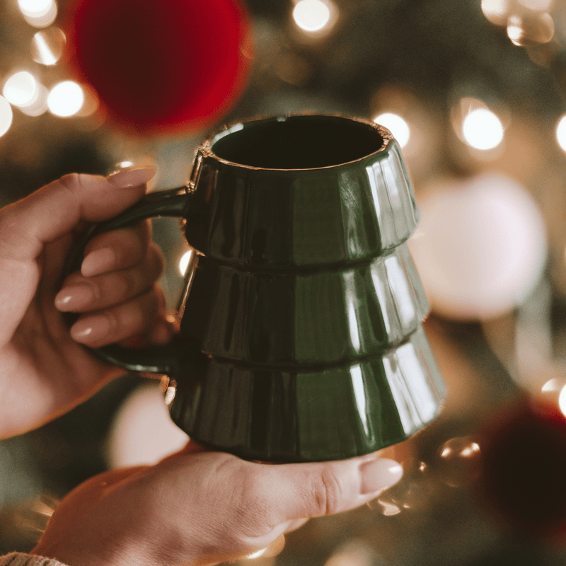 Green Tree Figural Coffee Mug | 17 oz