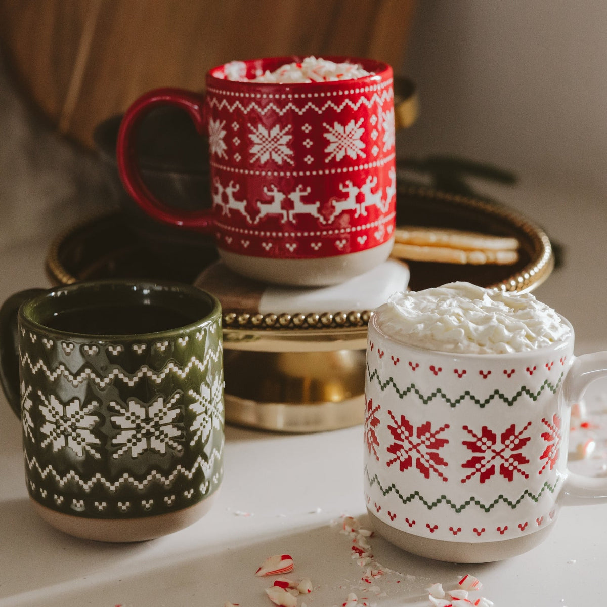 Fair Isle Sweater Stoneware Coffee Mug | 14 oz
