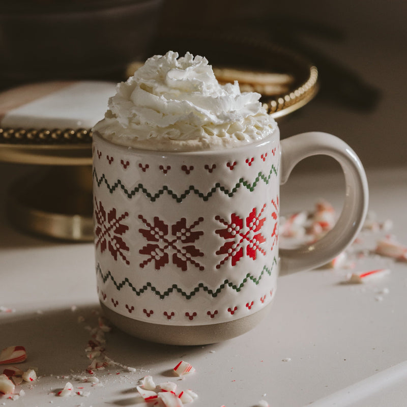 Fair Isle Sweater Stoneware Coffee Mug | 14 oz